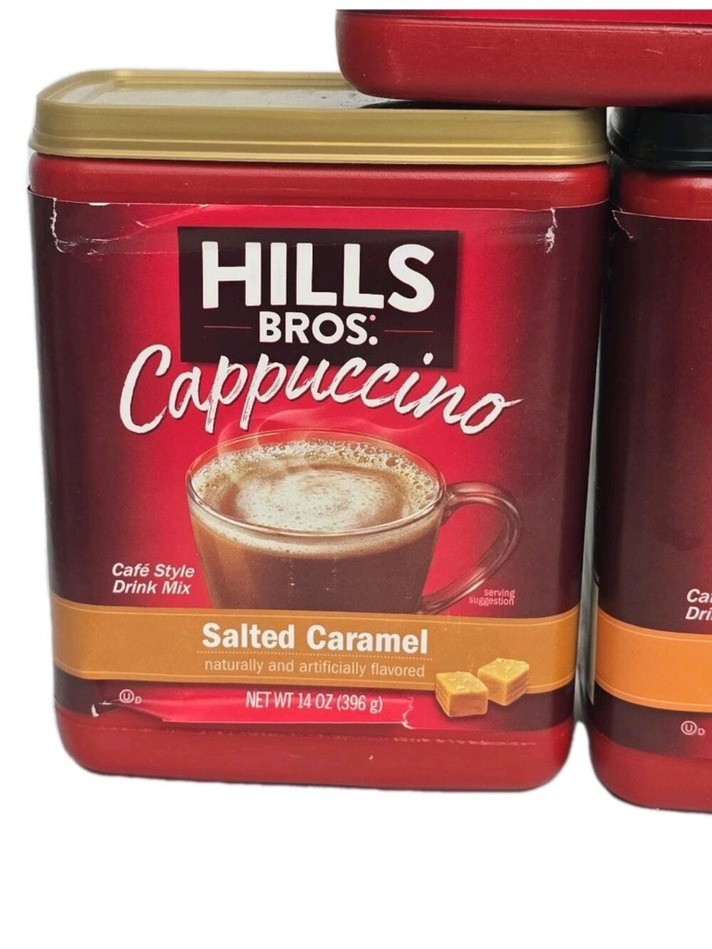 Hills Bros Instant Cappuccino Mix LOT OF 3 VARIETY PACK 16/14 Oz Vanilla Caramel - Picture 4 of 6